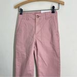 Loft NWT Twill Cotton The Perfect Straight Pants 00 Petite Pink Chino Trousers Photo 6