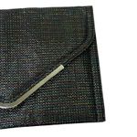 BCBGMAXAZRIA Iridescent Black Clutch Bag Womens OS Glam Retro Y2K Going Out Photo 3