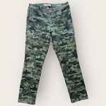 Vintage America Camouflage Print Skinny Jeans(982) Green Size 30 Photo 1