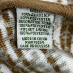 Vintage Orvis Vest Womens Medium XL Earth Tone Southwest Fleece Belted Back Photo 7