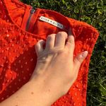 Alice + Olivia Ana Sequin and Bead Embellished Silk Tank Top in Orange Photo 4