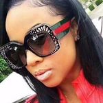 Fashionista Sunglasses With A Touch Of Bling Black Photo 0