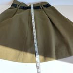 Jason Wu Miss Wu Women’s Olive Green Pleated Belted Mini Skirt Photo 13