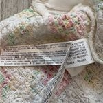 ZARA Poplin White Floral Puff Sleeve Smocked Crop Top, Sz XS Photo 12