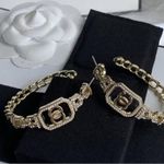 CC Gold Chain Link Earrings Photo 0