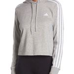 Adidas  Cropped Hooded Sweatshirt womens Small pullover athletic casual sporty Photo 2