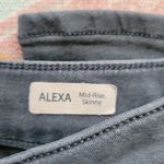 Nordstrom 's Mavi Jeans charcoal Alexa mid rise skinny jeans size 28/6 Photo 5
