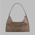 Karl Lagerfeld  PARIS Valerie Suede Hobo- Truffle Brown Photo 2