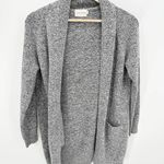 Dreamers Speckled Grey Long Sleeve Knit Cardigan Sweater Women's Size X-Small XS Photo 7