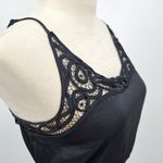 Free People  Blouson Brami Black‎ Satin Crop Top Women's XS Photo 10