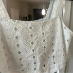 Free People 61  By My Side Eyelet Cropped Tank Blouse Size XS Photo 3