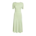 Maje Tie-Back Midi Dress in Green, Size EU 38/ US M, New w/Tag $415 Photo 1
