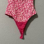 ZARA ‎ New Pink/White Printed Corset Sweetheart Neckline Corset Bodysuit Size S Photo 9