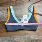 l*space L* Ribbed Lala Bikini Top Size XS Slate-Pool-Inka Gold Pullover NWT Photo 5