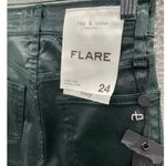 Rag and Bone Jeans 24 Ankle Flared, Coated Washed, 24 x 26.5 Casey, B70, $90 Black Photo 9