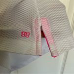 ALBION FIT Albion White and Hot Pink Racerback Tank Top Size M Photo 2