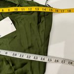 ZARA  green satin effect midi dress jewel straps Photo 7