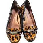 Coach Women's Patent Leather Leopard Print Flats Loafers Size 6M Photo 0
