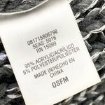 Knit Beanie Hat Rib Knit Gray Faux Fur Pom Pom Unisex OS One Size Winter Photo 4