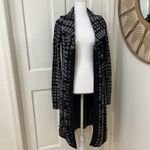 Anthropologie Boho Artsy Hippie Blue Long Cardigan Sweater Sz S Charlie & Robin Photo 1