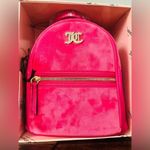 Juicy Couture  Pink Velvet Mini Backpack Gift Set Card Case Keychain Charm NWT Photo 3