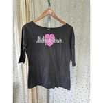 Aloha Grown Hawaii Women's 100% Cotton Faded Black 3/4 Sleeve Local Top M Size M Photo 1