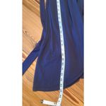 Quince Tencel Jersey Wrap Midi Dress Size XS Navy Blue Work Office Career Photo 11