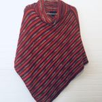 Steve Madden Vintage Multicolor Knitted Poncho Photo 4