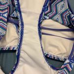 Xhilaration Xhiliration Blue Aztec Strappy Hipster Bikini Photo 10