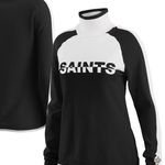 NWT! WEAR by Erin Andrews New Orleans Saints Ski Raglan Pullover Sweater Photo 1