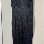 Banana Republic Metallic Shimmer Sleeveless Ponte Jumpsuit Size 16 Photo 3