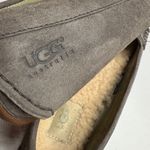 UGG  Retreat 5767 Gray Suede Leather Fur-lined Buckle Loafers S-456 Sz 7.5 Photo 6