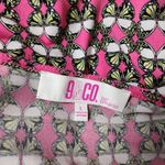 Pacific&Co 9&  Pink Butterfly Drapeneck Sleeveless Jersey Knit Blouse Size Large Photo 5