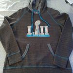 TEAM APPAREL Super Bowl LIII NFL Graphic Gray Hooded Sweatshirt Women Size S Photo 0
