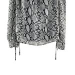 Miss Me Sweet Love Off Shoulder Long Sleeve Snake Skin Print Lace Top Small Photo 74