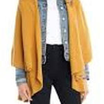 Look Sweater Vest Woman's OS Yellow Draped Open Front Lagenlook 4 in 1 Shawl Size undefined Photo 0