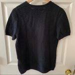 Joan Vass NWT  Textured Knit Short-sleeved Top Photo 1