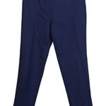 Diane Von Furstenberg  Georgia Sapphire Blue Ankle Pants Career Casual Size 4 Photo 0