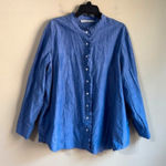 Signature Collection  1X long sleeve blue blouse Photo 0