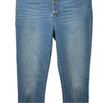 J.Crew High Rise Skinny Button Fly Jeans 27 Light Wash Stretch Denim Photo 5