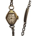 Vintage 10k Gotham Petite Ladies Art Deco Wind Up Watch Time Piece Gold Photo 1