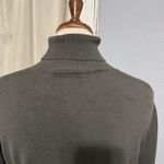 Ann Taylor Loft Silk Blend Dark Green Turtleneck Casual Stretchy Sweater Size L Photo 5