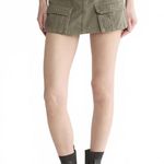 PTCL Cargo Pocket Mini Skort Olive Green Summer Casual Party Festival Size 26 Photo 0