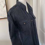 Current/Elliott Super Cool Brand New Black Current Elliot Button Up Long Sleeve Shirt Photo 6