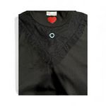 Rare Red Valentino Heart Patch Tee Sheer Lace Yoke & Evil Eye Detail Small Black Photo 1