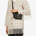 Sandro  Wool Blend Fringe Western Jacket Sz 34‎ (US 0/XS) Photo 0