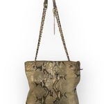 DKNY ᪥ Crossbody Leather Convertible Bag ᪥ Double Chain ᪥ Metallic Python Print Photo 1