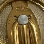 VTG Western Germany lucite scarf clip with daisys Gold Photo 2