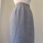 Vintage ‘90s Easy Pieces Black & White Checkered Diamond Print Knee Length Skirt Size XXS Photo 0