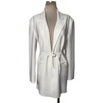Norma Kamali Easy Fit Sack Mini Dress in Snow White X-Small New Womens Jacket Photo 3